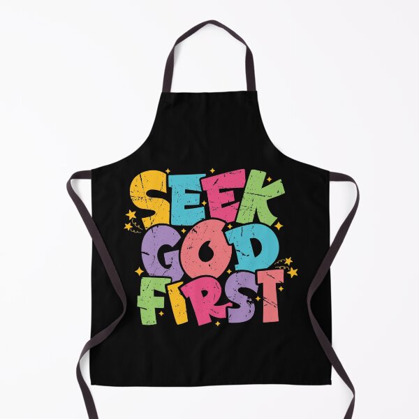 Item preview, Seek God First – Christian Typography designed and sold by Verse & Vibes.