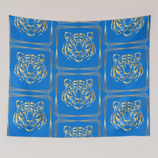 Item preview, Golden Tiger Art | Nouveau Celestial Peacock Frame designed and sold by Rawafi Art Studio.