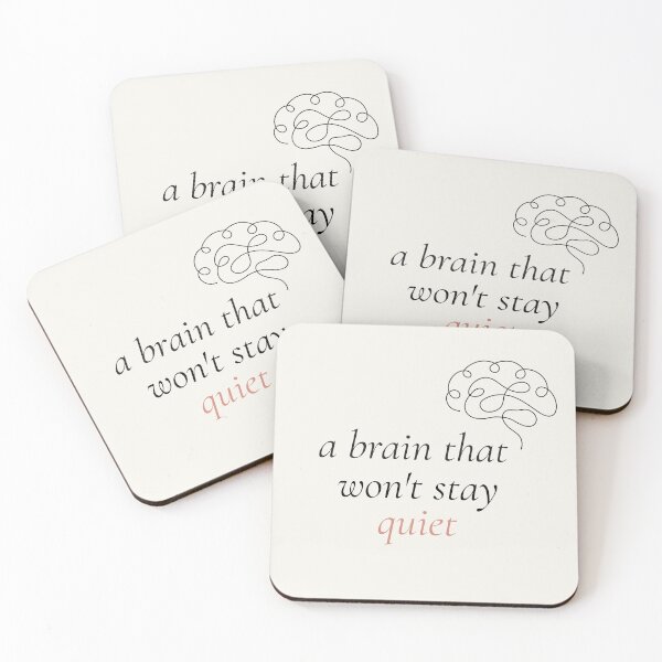 Item preview, A brain that won't stay quiet  designed and sold by Ink_and_think .