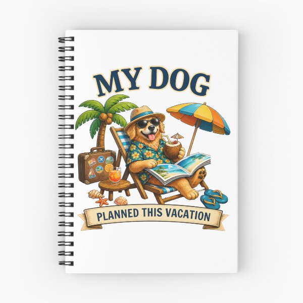 Item preview, My Dog Planned This Vacation – Dog Lover Travel Tee – Sarcastic Dog Dad Summer Gift designed and sold by @SHINTOSARTSTORE.