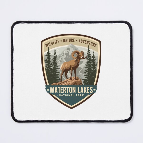 Item preview, Waterton Lakes National Park Wildlife Nature Adventure Bighorn Sheep Outdoor Traveler designed and sold by JonesFlora2025.