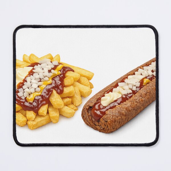 Item preview, Dutch Frikandel Speciaal and Fries Wall Art Printable Food Photography Kitchen Decor designed and sold by Hookesmode.
