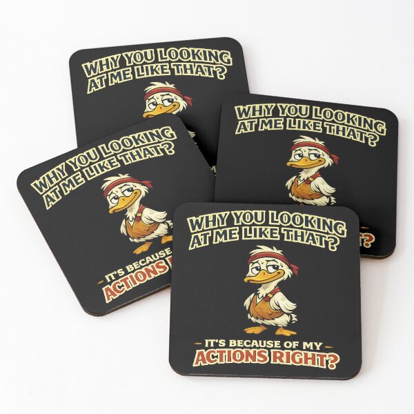 Item preview, Why You Looking At Me Like That Funny Duck Design designed and sold by TeeTimeTreasure.