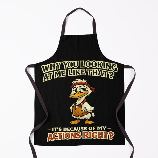 Item preview, Why You Looking At Me Like That Funny Duck Design designed and sold by TeeTimeTreasure.