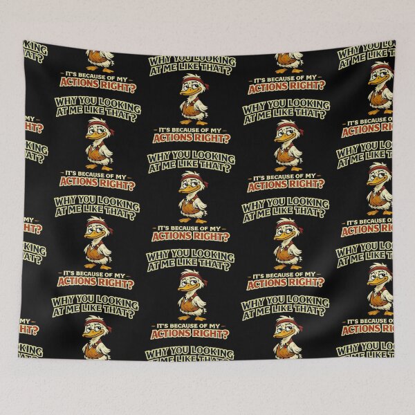 Item preview, Why You Looking At Me Like That Funny Duck Design designed and sold by TeeTimeTreasure.