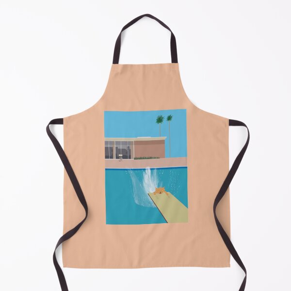Item preview, Not ‘A Bigger Splash’ by Hockney (cat) designed and sold by EmmaChristieArt.