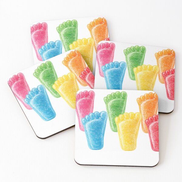 Item preview, Colorful Gummy Feet Candy Wall Art Printable Sweet Shop Decor Candy Photography Print designed and sold by Hookesmode.