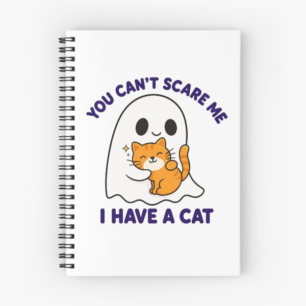 Item preview, Cute Ghost Hugging Cat - You Can't Scare Me I Have A Cat designed and sold by Atlant11.
