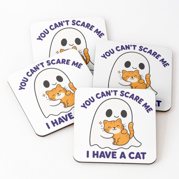Item preview, Cute Ghost Hugging Cat - You Can't Scare Me I Have A Cat designed and sold by Atlant11.