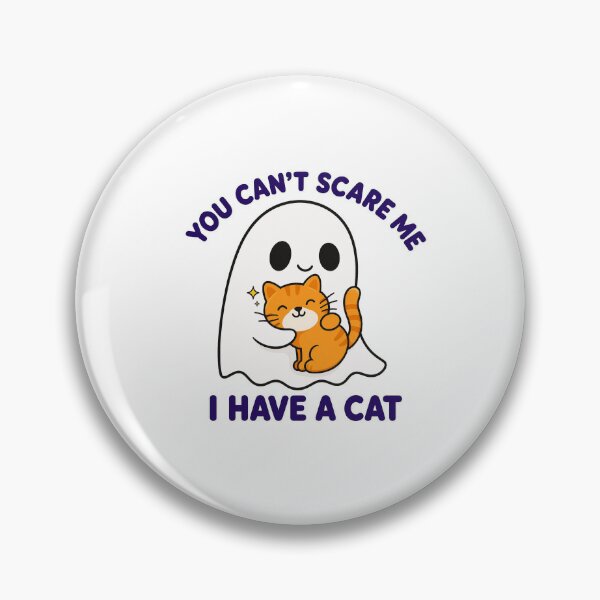 Item preview, Cute Ghost Hugging Cat - You Can't Scare Me I Have A Cat designed and sold by Atlant11.