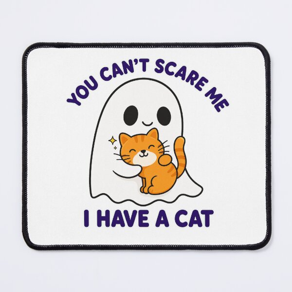 Item preview, Cute Ghost Hugging Cat - You Can't Scare Me I Have A Cat designed and sold by Atlant11.