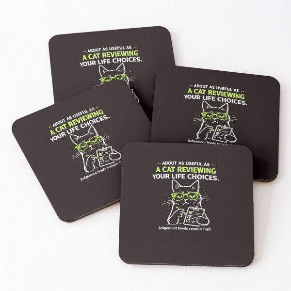 Item preview, About as Useful as a Cat Reviewing Your Life Choices designed and sold by lazydogonline.
