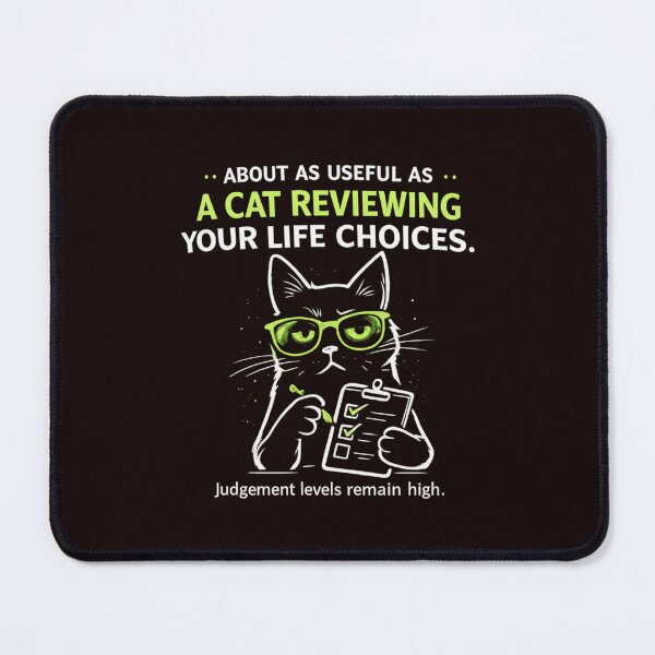 Item preview, About as Useful as a Cat Reviewing Your Life Choices designed and sold by lazydogonline.