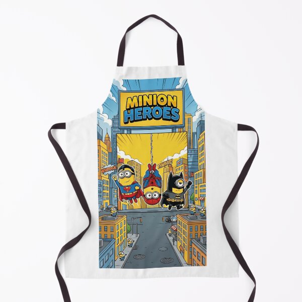 Item preview, Minion Heroes Funny Comic Book Mashup designed and sold by drhett09.