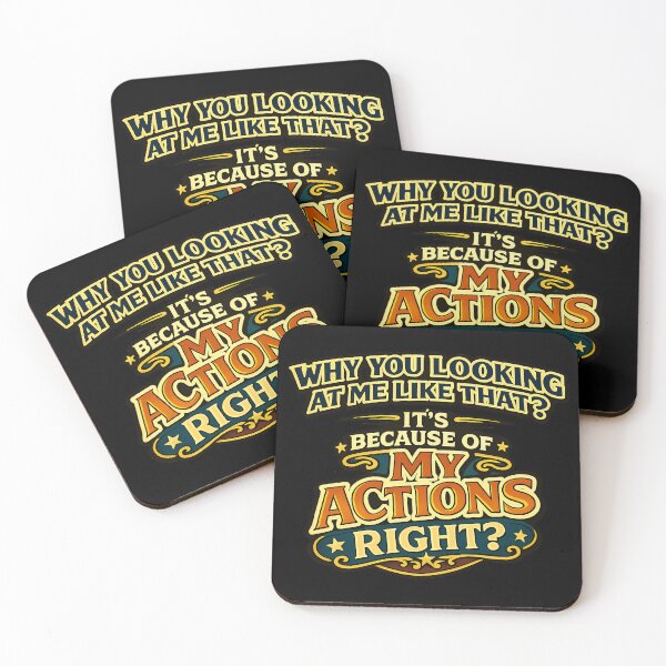 Item preview, Why You Looking At Me Like That Funny Actions Quote designed and sold by TeeTimeTreasure.