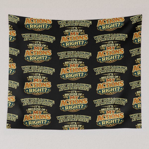 Item preview, Why You Looking At Me Like That Funny Actions Quote designed and sold by TeeTimeTreasure.