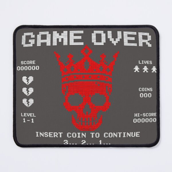 Item preview, Game Over King – 8-Bit Gaming Graphic Tee designed and sold by VoidRebel.