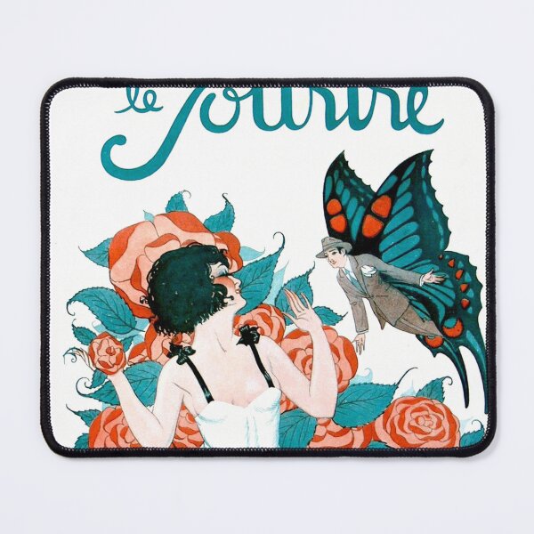 Item preview, Le Sourire June 1923 - Art Deco Flapper Rose Illustration for Vintage Fashion Lovers designed and sold by RickE.