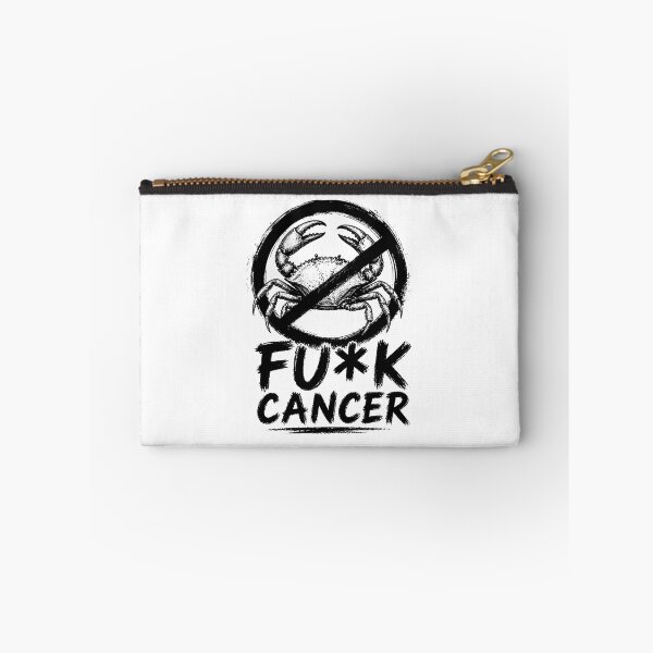 Item preview, Fu*k Cancer Black and White Graphic – Anti Cancer Crab Illustration – Strong Awareness T-Shirt Design designed and sold by Aniahck.