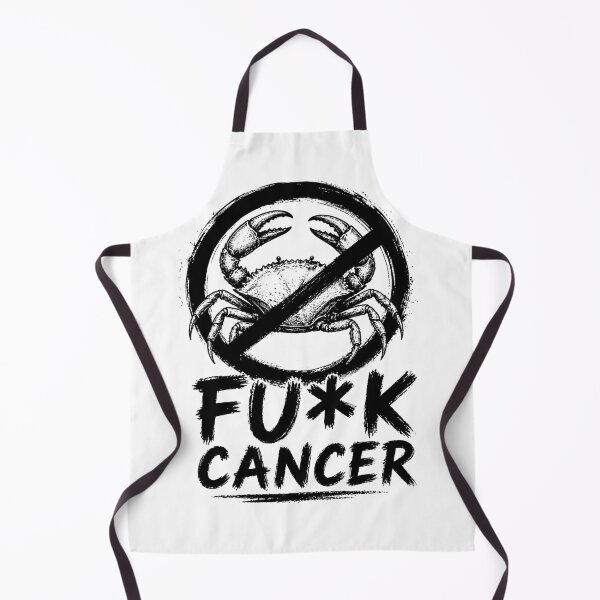 Item preview, Fu*k Cancer Black and White Graphic – Anti Cancer Crab Illustration – Strong Awareness T-Shirt Design designed and sold by Aniahck.
