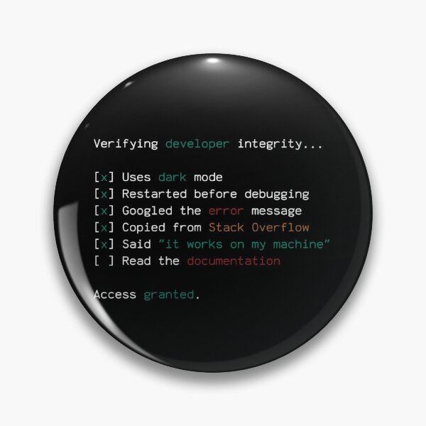 Item preview, Developer Integrity Checklist designed and sold by Léni Carpentier.