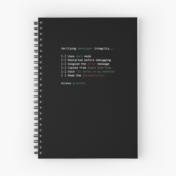 Item preview, Developer Integrity Checklist designed and sold by Léni Carpentier.