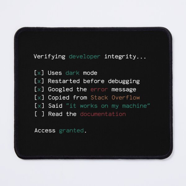 Item preview, Developer Integrity Checklist designed and sold by Léni Carpentier.