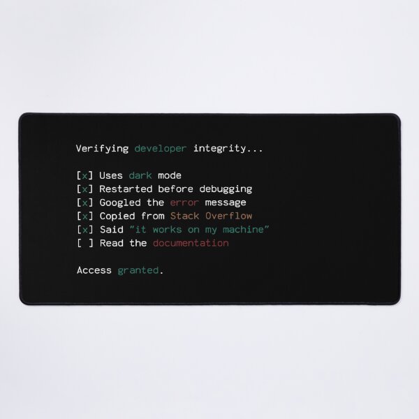 Item preview, Developer Integrity Checklist designed and sold by Léni Carpentier.