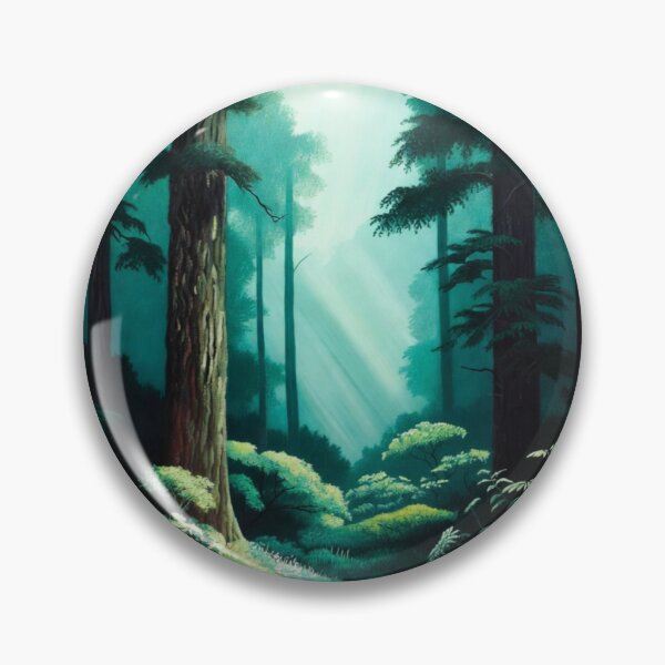 Item preview, Ethereal Forest Landscape Art | Mystical Forest Canvas Print designed and sold by Nexus Space.