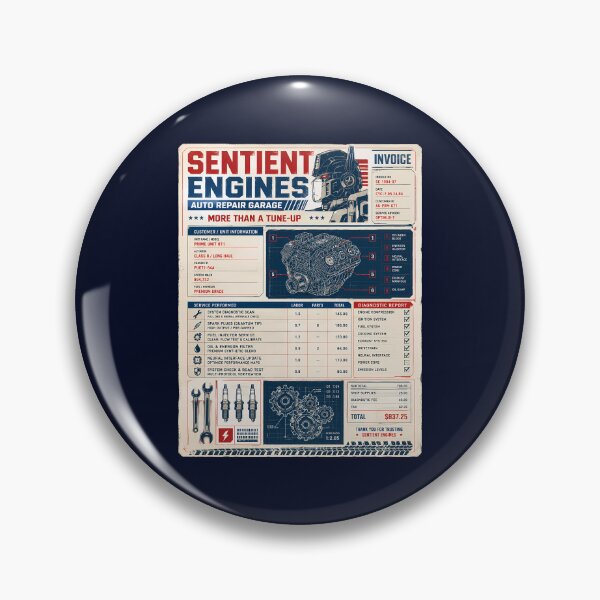 Item preview, Sentient Engine Garage Invoice designed and sold by agearb.