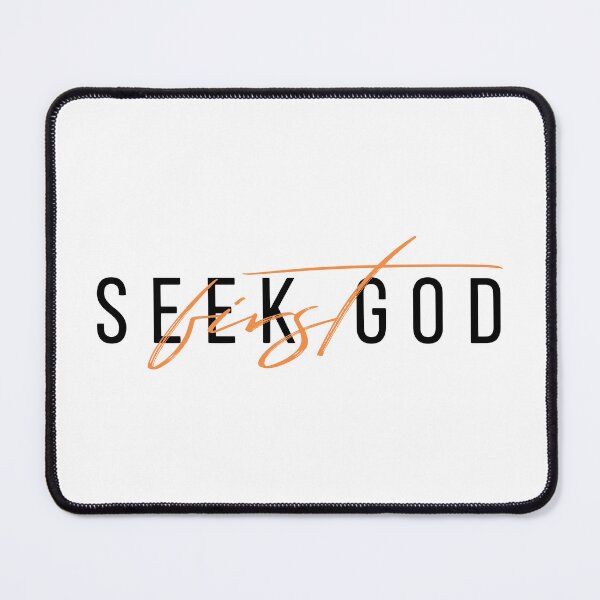 Item preview, Seek God First – Daily Christian Encouragement Quote designed and sold by Verse & Vibes.