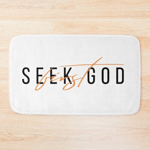 Item preview, Seek God First – Daily Christian Encouragement Quote designed and sold by Verse & Vibes.