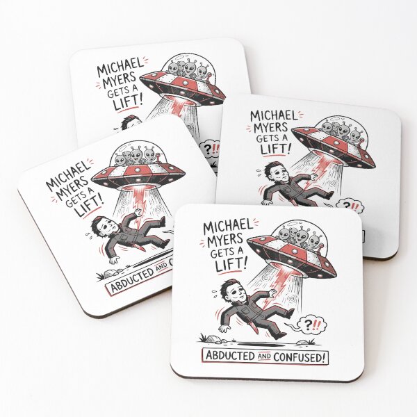 Item preview, Michael Myers Gets A Lift UFO Alien Parody designed and sold by Brexmore3.