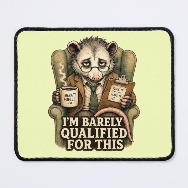 Item preview, Opossum Therapist Imposter Syndrome Funny Gift designed and sold by Gentlestate.