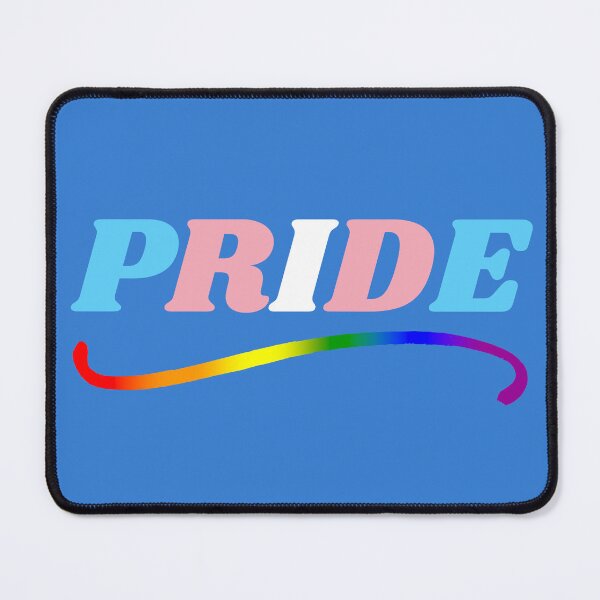Item preview, Tran Pride - Transgender Flag Colors Typography designed and sold by Travelslightly.