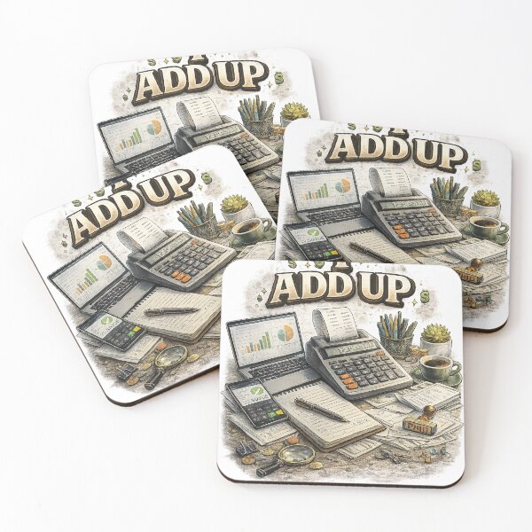 Item preview, Accountant Gift Wall Art – Add Up Finance & Bookkeeping Office Decor designed and sold by Hookesmode.