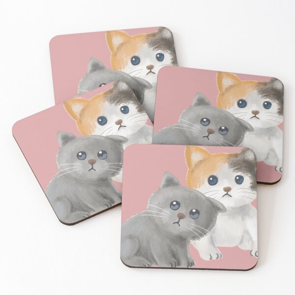 Item preview, Cute Cats Illustration | Soft Pastel Decorative Art designed and sold by Rawafi Art Studio.