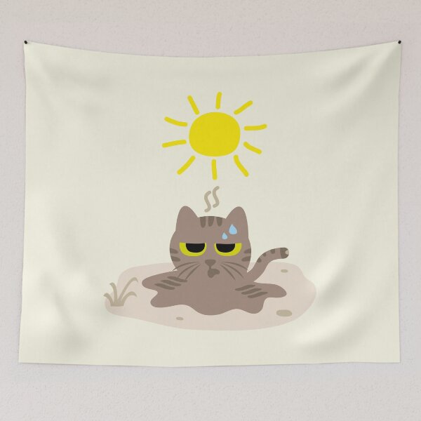 Item preview, Melting Cat in the Sun designed and sold by fishdesigns.