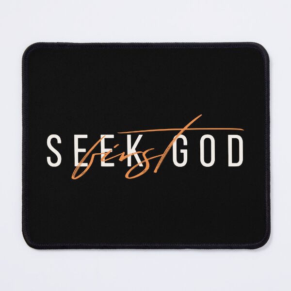 Item preview, Seek God First – Christian Encouragement Quote designed and sold by Verse & Vibes.