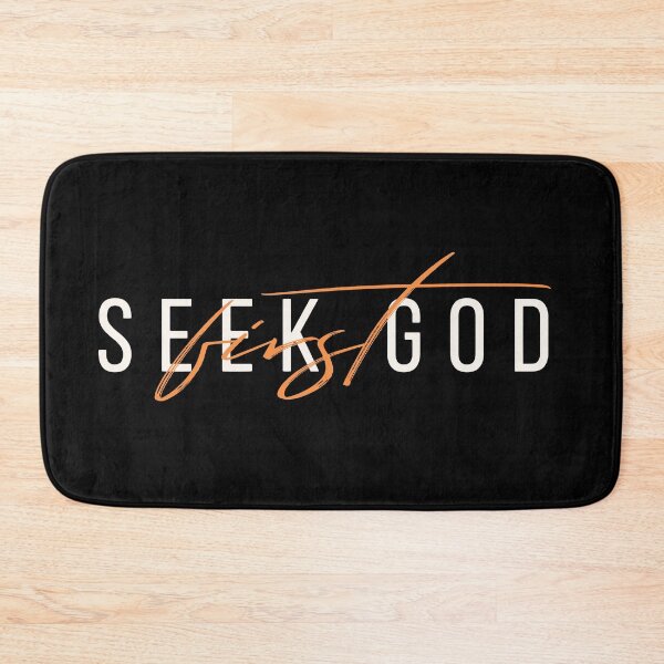 Item preview, Seek God First – Christian Encouragement Quote designed and sold by Verse & Vibes.