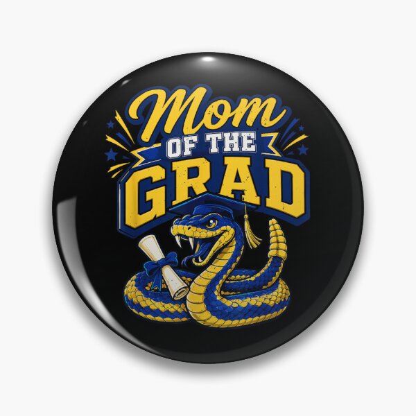 Item preview, Proud Mom Of The Grad Snake Mascot Graduation Day Family Celebration Gift designed and sold by LizzyKeiko.
