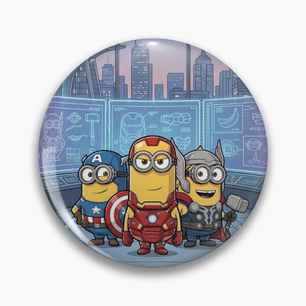 Item preview, Funny Superhero Minions Parody Mashup Graphic designed and sold by drhett09.