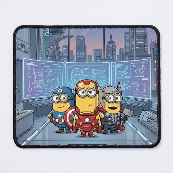 Item preview, Funny Superhero Minions Parody Mashup Graphic designed and sold by drhett09.