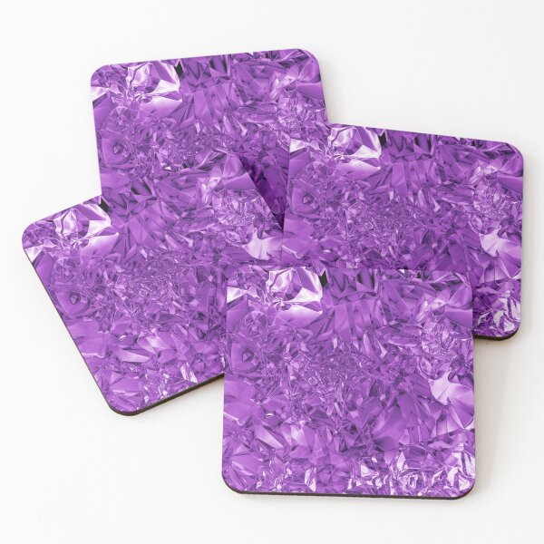 Item preview, Purple Liquid Metal Foil Crystal Abstract Photoshop Art designed and sold by MariaAbaza.