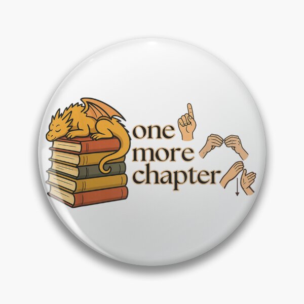 Item preview, One More Chapter Sign Language Book Lover Cute Dragon Reader Design designed and sold by LizzyKeiko.