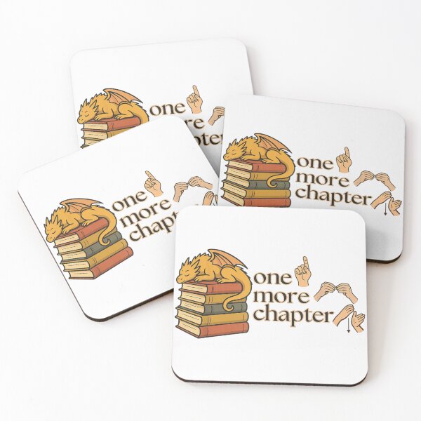 Item preview, One More Chapter Sign Language Book Lover Cute Dragon Reader Design designed and sold by LizzyKeiko.