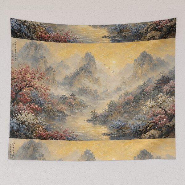 Item preview, Tranquil Mountain Landscape designed and sold by sigmaartstudio.