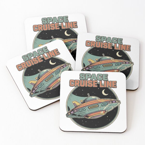 Item preview, Space Cruise Line Venus Beyond Retro Spaceship Badge Vintage Sci Fi Travel Art designed and sold by TrendyTravel.