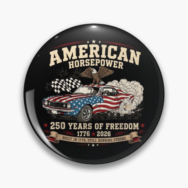 Item preview, American Horsepower Two Hundred Fifty Years Of Freedom United States Anniversary designed and sold by LizzyKeiko.