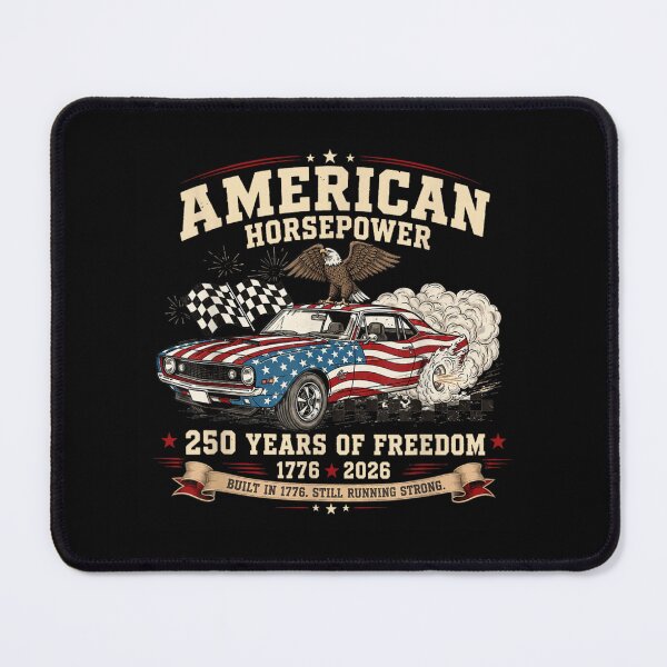Item preview, American Horsepower Two Hundred Fifty Years Of Freedom United States Anniversary designed and sold by LizzyKeiko.